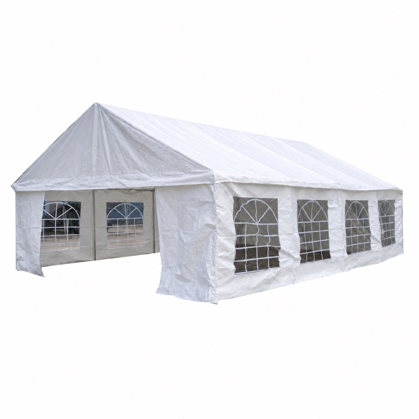 20 by 30 canopy rental with window walls